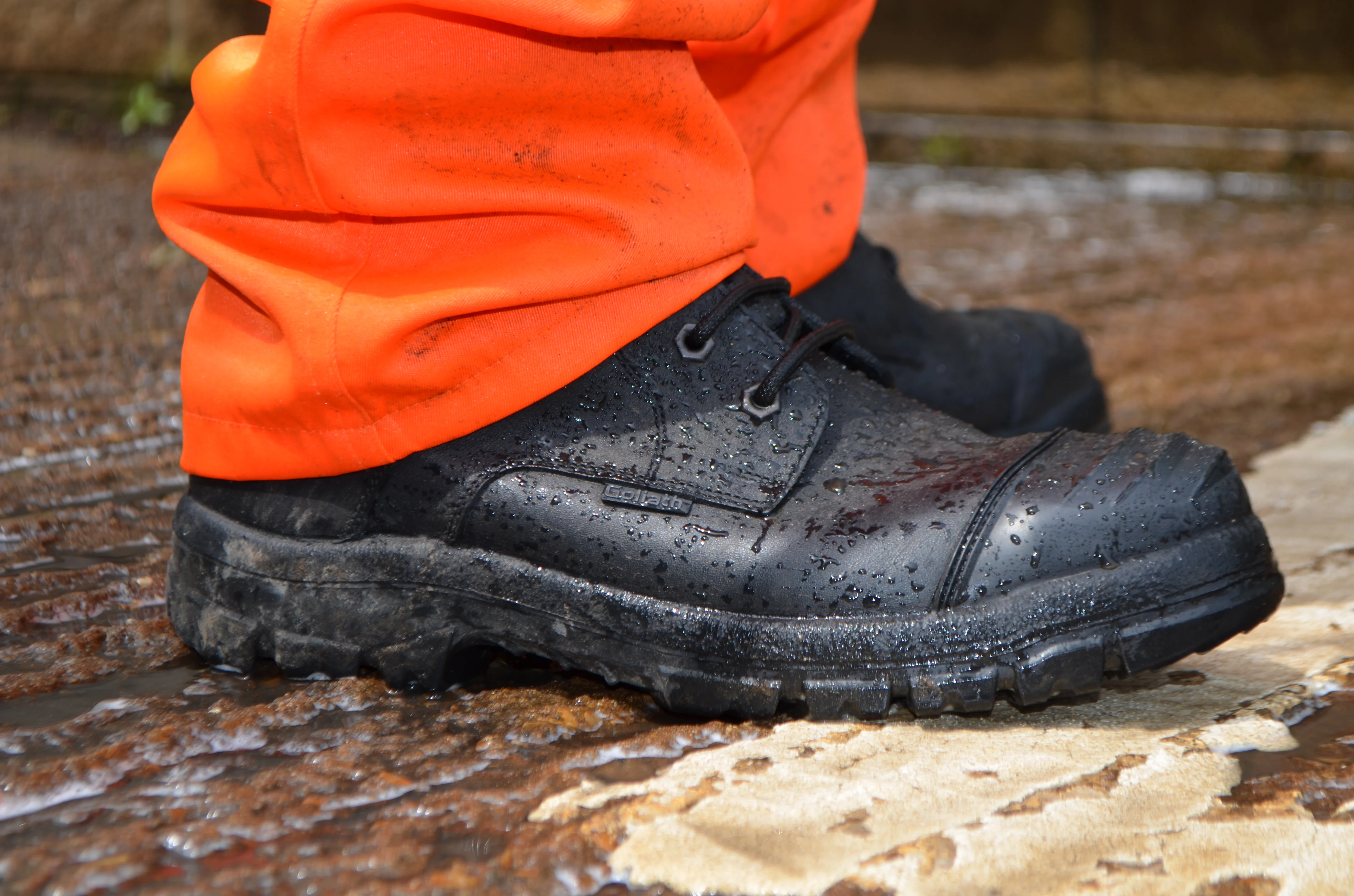 GORE-TEX®  Construction and Utility boots for all day comfort.