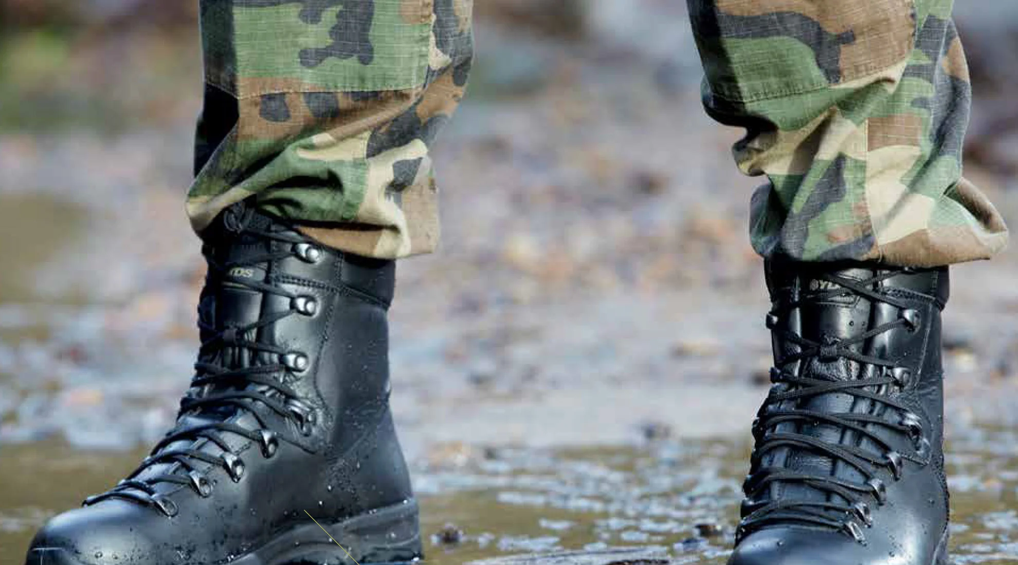 Military boots produced by YDS and Goliath Footwear